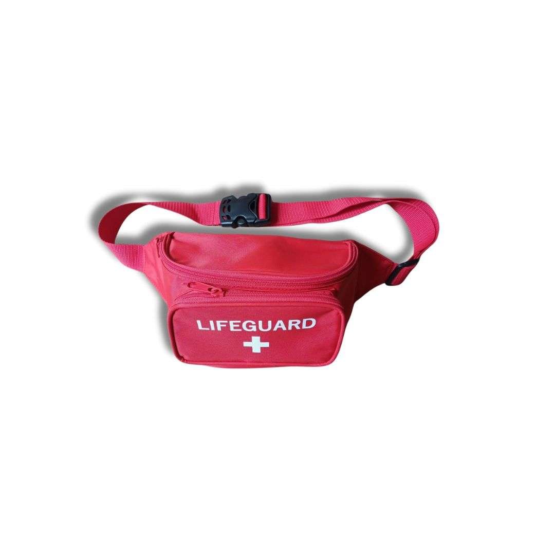 Lifeguard Fanny Pack Hip Bag red in Color